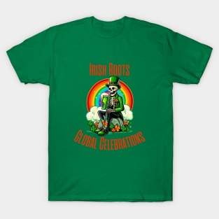 St Patricks Day 2024. Irish Skull Men T-Shirt